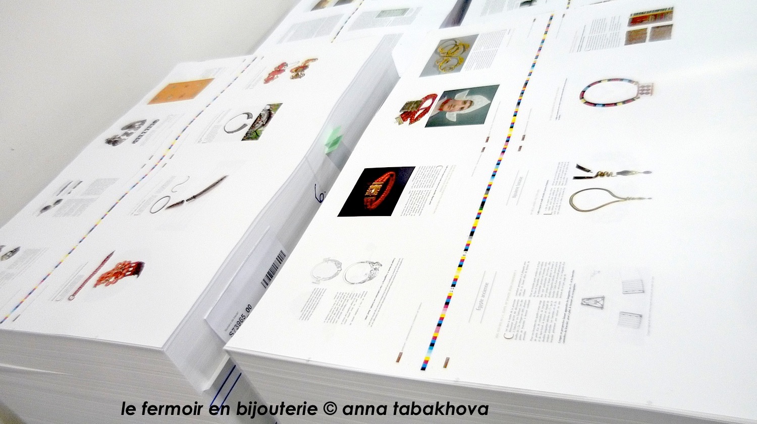 Le fermoir en bijouterie, par Anna Tabakhova, reportage imprimerie, Editions Terracol