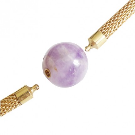 Amethyst Bead  InterChangeable Clasp