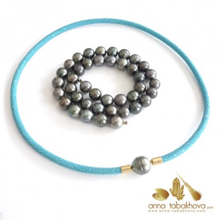 BLACK TAHITI pearl InterChangeable necklace