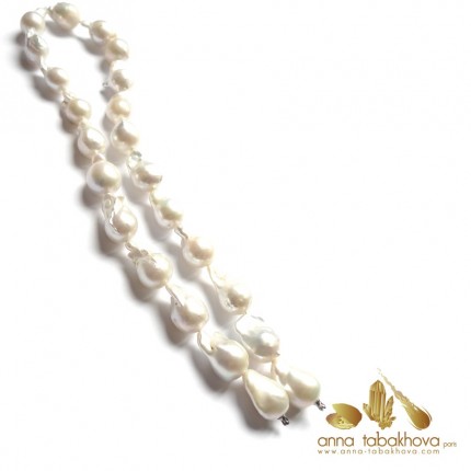 Flameball white pearl interchangeable necklace