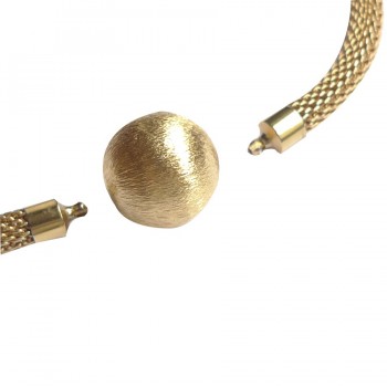 Textured Gold plated silver InterChangeable Clasp