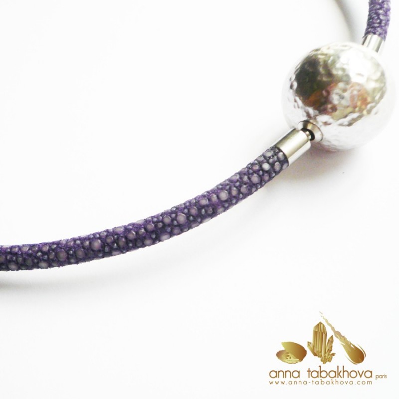 4 mm Purple Stingray InterChangeable Necklace